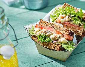 Vegetarisches Thunfischsalat-Sandwich